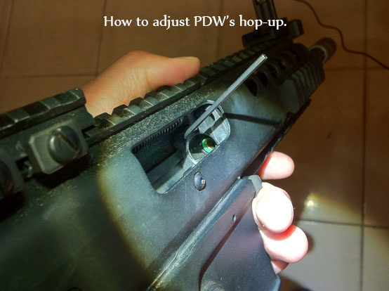 how to adjust hop up on an airsoft pistol